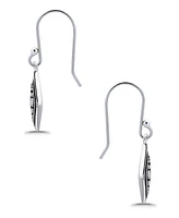 Macy's Oxidized Diamond Shape Drop Earrings