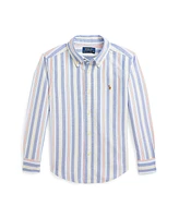 Polo Ralph Lauren Toddler and Little Boys Striped Cotton Oxford Shirt