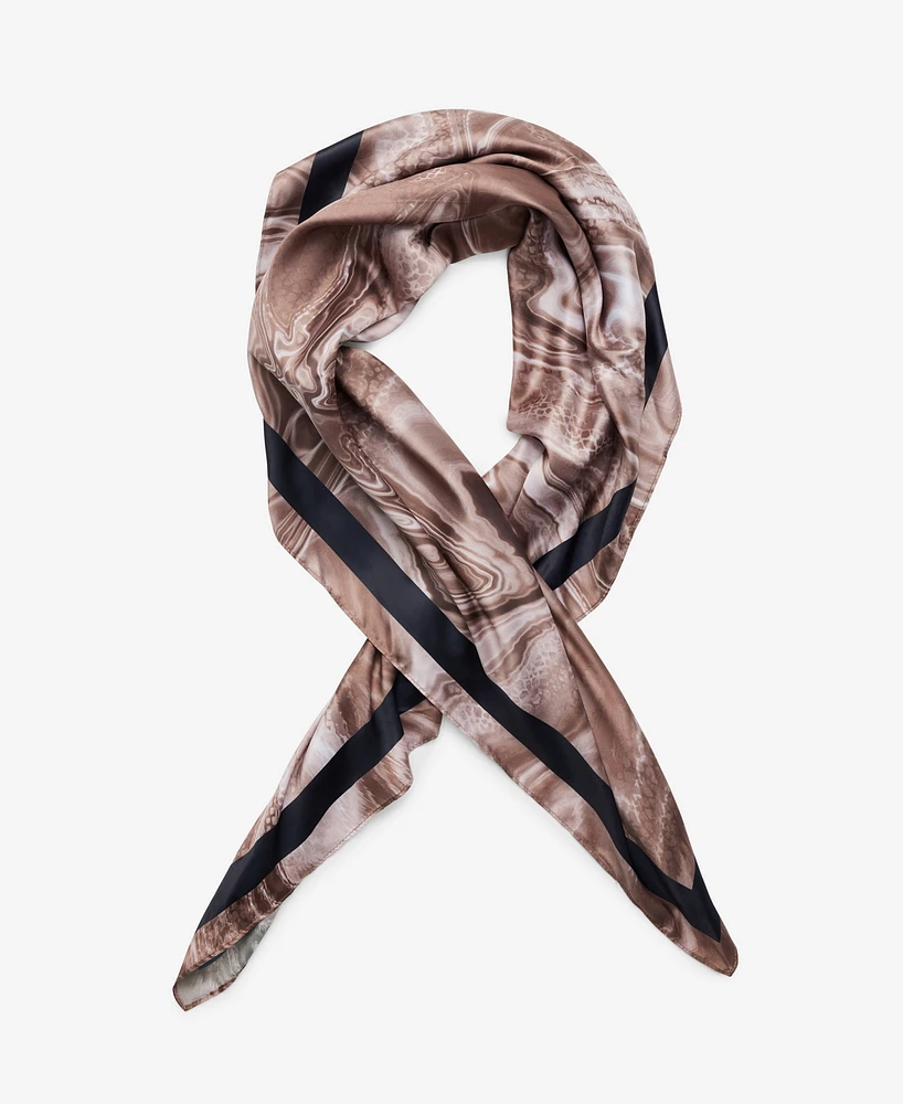 Steve Madden Earth Shatters Marble Pattern Square Scarf 2-Pc. Set