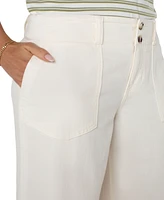 Liverpool Los Angeles Women's Utility Patch Pocket Wide Leg Pants