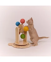 The Complete Interactive Play Center: Pinewood Ferris Wheel Cat Toy