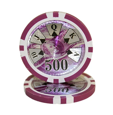 Slickblue Ben Franklin Holo Inlay Poker Chips (25-Pack) – Premium Quality Poker Chips