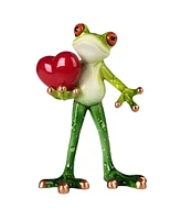 Fc Design "2-pc Gift Set" 6"H Lovely Tree Frog with Red Heart Statue Animal Figurine Statue Ornament Home Room Office Decor and Perfect Gift Ideas for