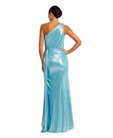 Mac Duggal Women's One Shoulder Draped Gown