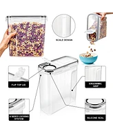 Sorbus Pack (2L/8.4 Cups) Airtight Food Storage Dispensers for Beans, Pasta, Cereals