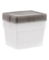 Iris Usa Quart Snap Top Plastic Storage Bin