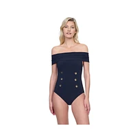 Gottex Women's Monte Carlo Off Shoulder One Piece Swimsuit