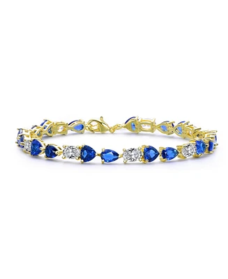 Rachel Glauber Eternal Sparkle Clear Cubic Zirconia Tennis Bracelet