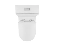 DeerValley One Piece Modern Toilet, Elongated Dual Flush Standard White Toilet with Comfort Ada Seat Height(Seat Included)