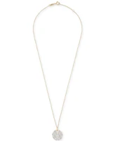 Diamond Happiness Pendant 18" Necklace (1/4 ct. t.w.) in 10k Yellow Gold, Exclusively at Macy's