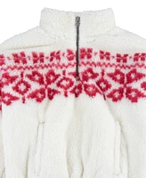 Levi's Toddler Girls Meet and Greet Sherpa Half-Zip Sweatshirt