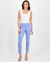 I.n.c. International Concepts Mid-Rise Petite Tummy-Control Skinny Pants, & Short
