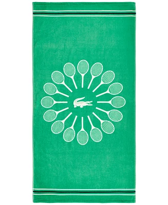 Lacoste Home Racquet Cotton Beach Towel