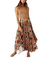 O'Neill Juniors' Marnie Siren Abstract Print Maxi Skirt