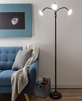 Lavish Home 69" 3-Head Led Light Floor Lamp