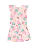 Peppa Pig Toddler Girls French Terry Sleeveless Romper