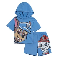 Paw Patrol Boys Pullover Hoodie and French Terry Shorts