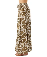 O'Neill Juniors' Blaine Printed Button-Front Maxi Skirt