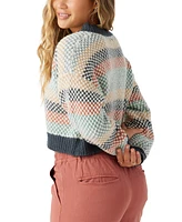 O'Neill Juniors' Billie Crop Drop-Shoulder Long-Sleeve Sweater