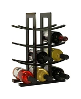 Slickblue 12-Bottle Wine Rack in Mdf with Stylish Finish for Home Storage