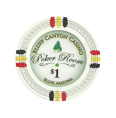 Slickblue Bluff Canyon Poker Chips (25-Pack) - High-Quality Casino-Style Chips