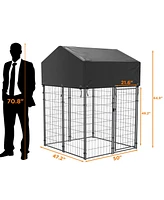 Bingopaw High Dog Cage Outdoor Dog Kennels Playpen Crate Waterproof Sun Shadow Cover