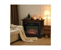 Slickblue Electric Fireplace Heater with Remote Control - Adjustable Warmth and Stylish Design