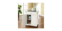 Slickblue Kitchen Cart with Granite Top and Locking Casters Wheels