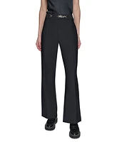 Karl Lagerfeld Paris Women's Embellished Straight-Leg Pants