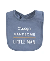 Hudson Baby Unisex Cotton Bibs, Pastel Dino, One Size