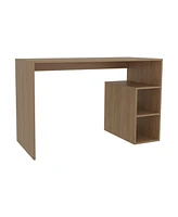 Benson Desk, 3 Shelves, Light Pine