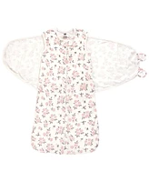 Hudson Baby Baby Girls Hudson Convertible Swaddle Sleep Sack, Neutral Pink Floral, 3-9 Months