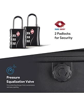 Yescom 53" Tactical Rifle Long Gun Hard Case Roller Tsa Padlock Portable Waterproof Explosion Resistance Outdoor Hunting