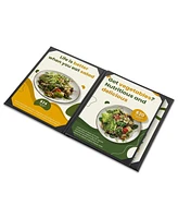 WeChef 5 Pack Menu Covers 8.5"x11" 4 Views Faux Leather Cafe Restaurant Bars