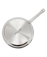 Megachef Professional Kitchen 10 Inch Round Stainless Steel Fry Pan