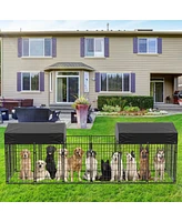 Bingopaw Heavy Duty Outdoor Dog Kennels Crate Dog Cages Waterproof Sun Shadow Cover