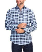 Tailorbyrd Men's Luxe Melange Plaid Sportshirt