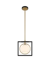Possini Euro Design Carlyn 10 1/2" Mid Century Modern Art Deco Pendant Ceiling Light Fixture Dining Room Over Table Kitchen Island Foyer Hanging Round