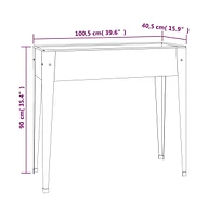 vidaXL Garden Planter 39.6"x15.9"x35.4" Galvanized Steel