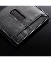 Alpine Swiss Men's Rfid Blocking Slim Business Card Case Leather Front Pocket Wallet