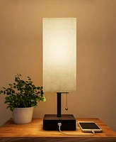 Lavish Home 14" Usb Modern Desk Rectangle Desk Lamp