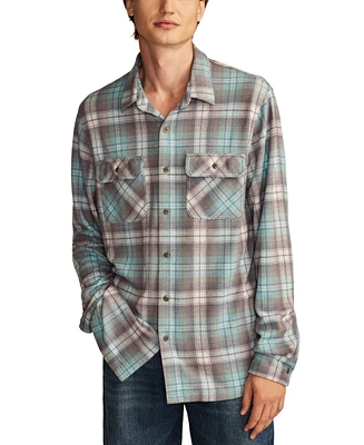 Lucky Brand Men's Brushed Long Sleeve Knit Shirt