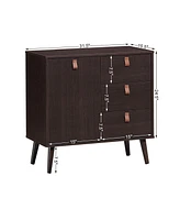 Gouun 3-drawer Sideboard Storage Display Cabinet