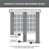 Jigsaw Embroidery Linen Blend Curtain