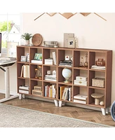 Gouun 9-Cube Bookcase with 6 Removable Shelves and Raised Support Feet