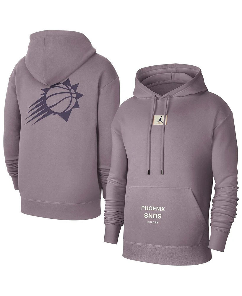 Jordan Men's Purple Phoenix Suns Courtside Statement Edition Pullover Hoodie