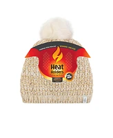 Heat Holders Corsica Basket Weave Pom-Pom Hat