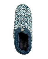 Heat Holders Women's Emma Fair Isle Knit Drawstring Slippers