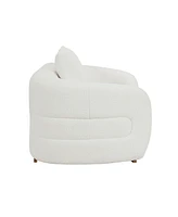Homelegance 71" White Label Lyman Sherpa Love Seat