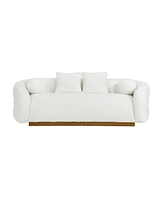 Homelegance 93" White Label Lyman Sherpa Sofa